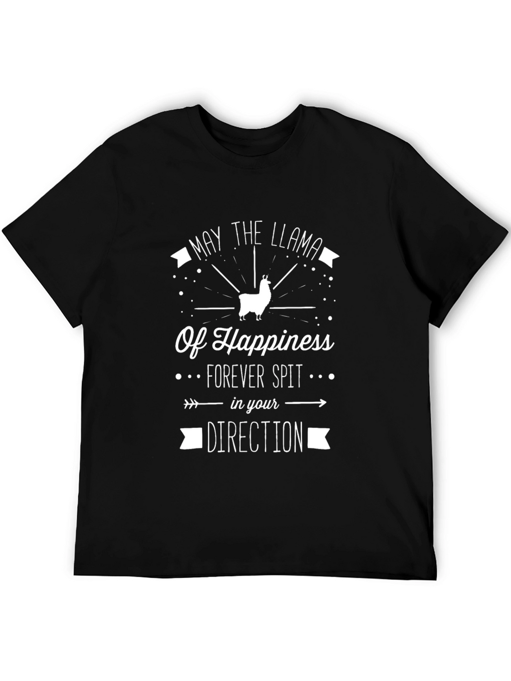 Llama Happiness T-Shirt - Funny Graphic Tee