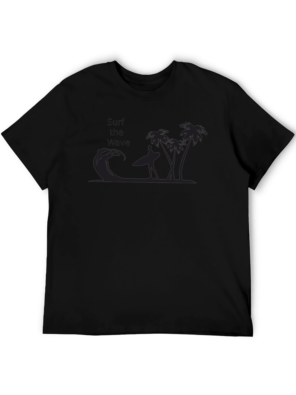 Surf the Wave Black Graphic Tee