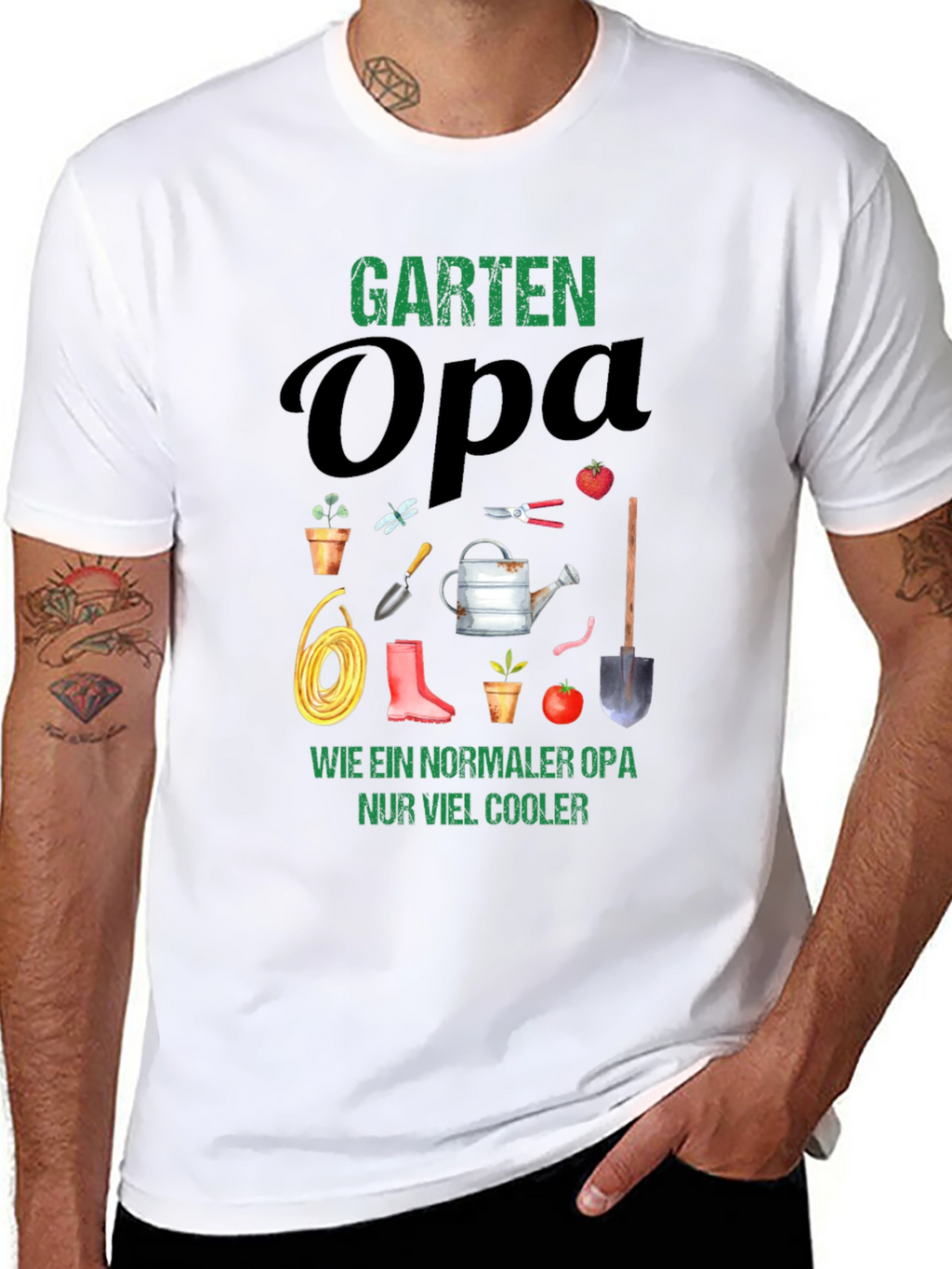 Garten Opa T-Shirt - Cool Gardener Grandfather Tee