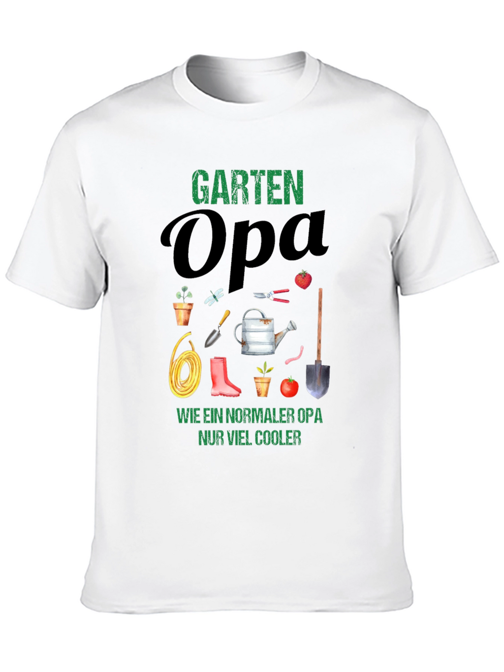 Garten Opa T-Shirt - Cool Gardener Grandfather Tee