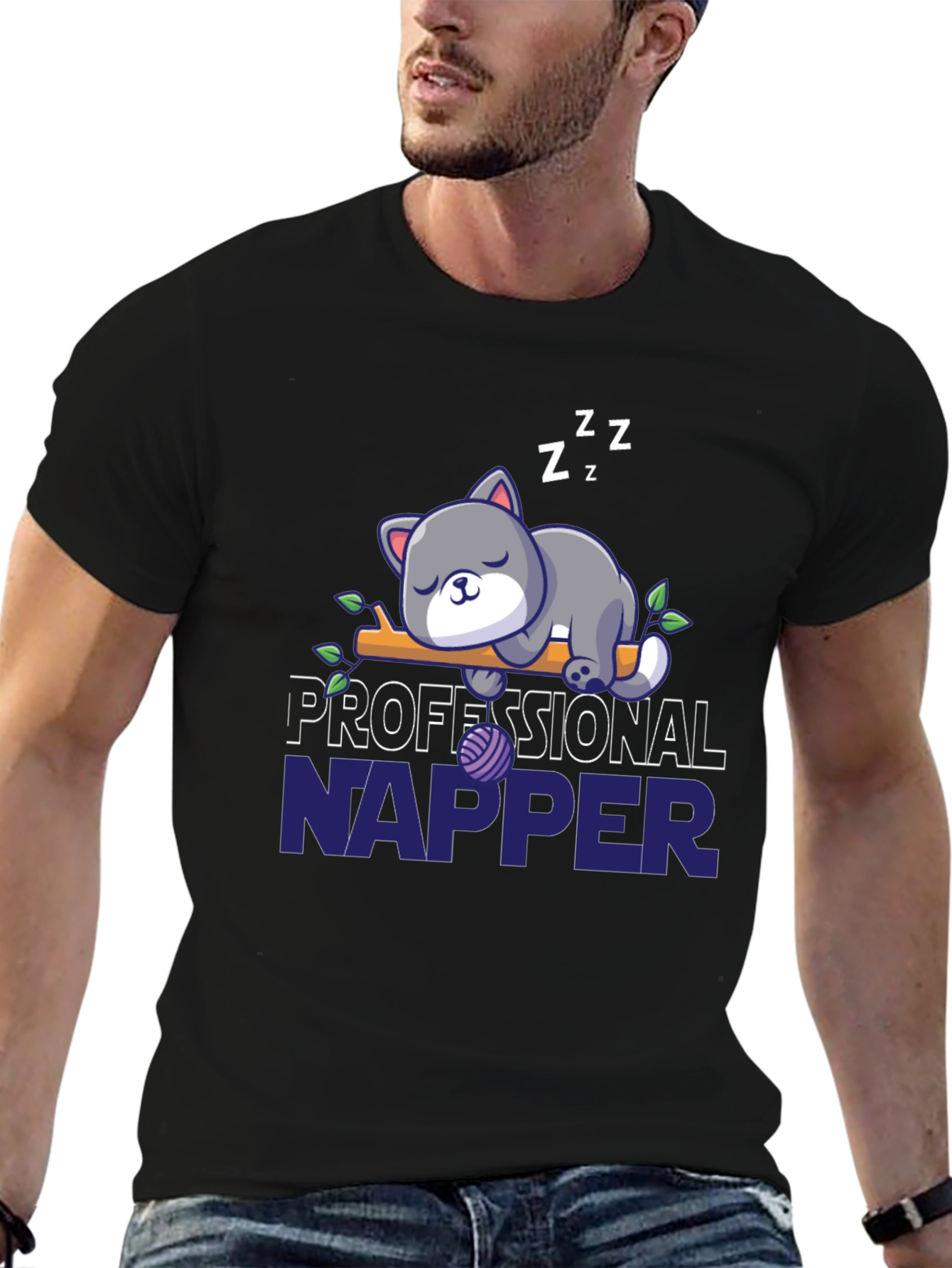 Professional Napper Cat T-Shirt