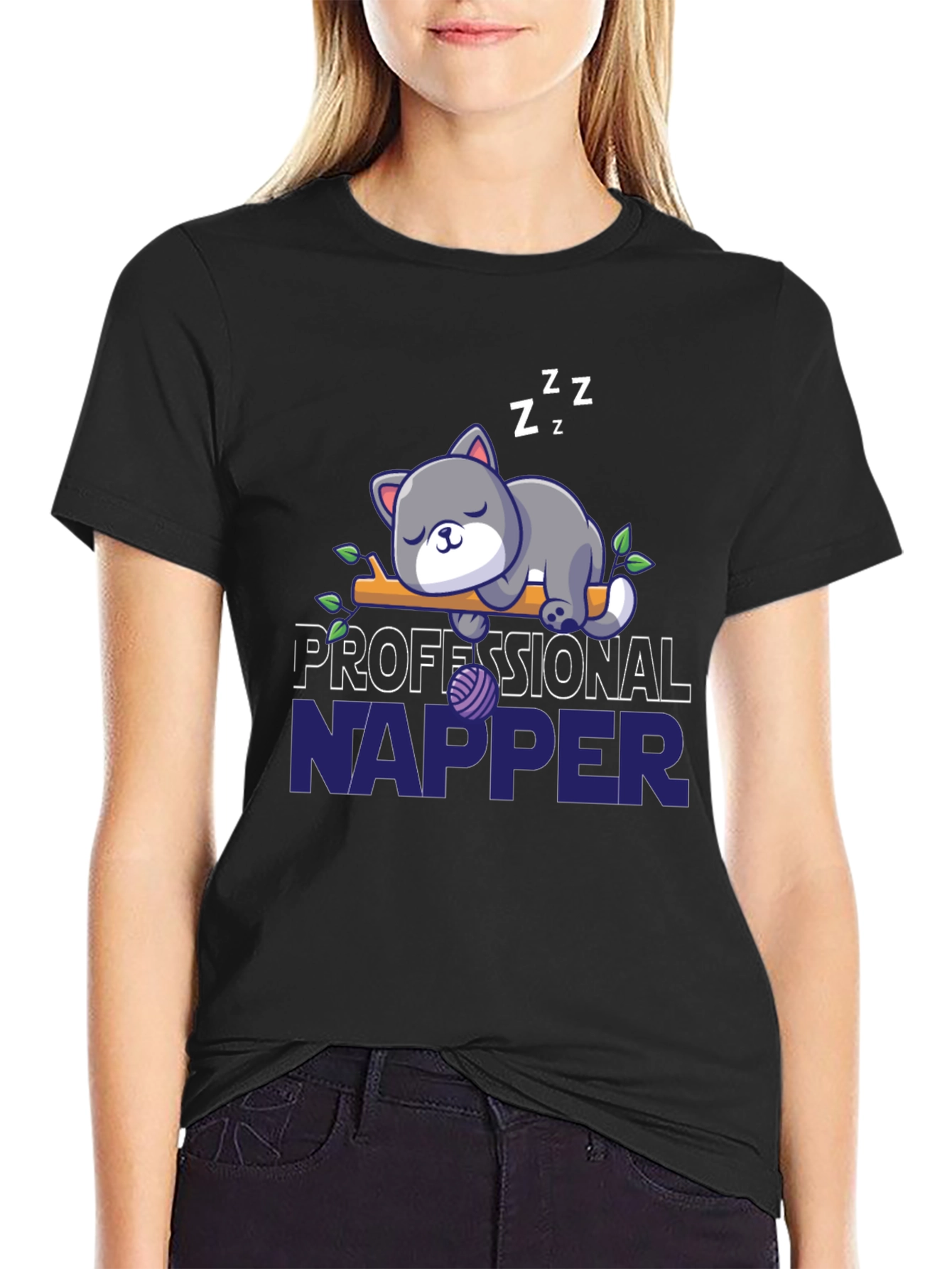 Professional Napper Cat T-Shirt