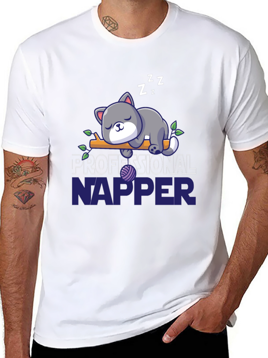 Professional Napper Cat T-Shirt