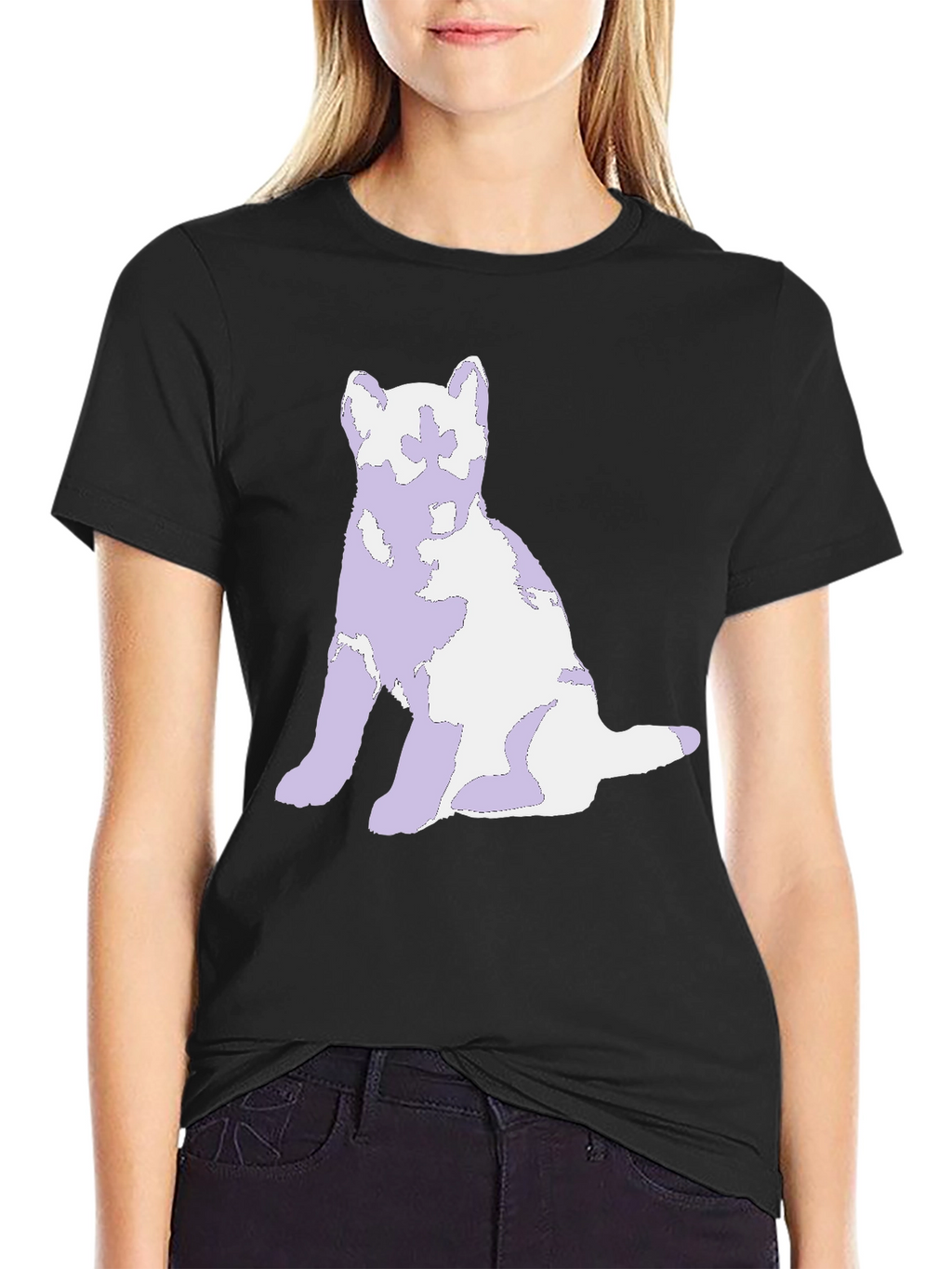 Dog Graphic Black T-Shirt