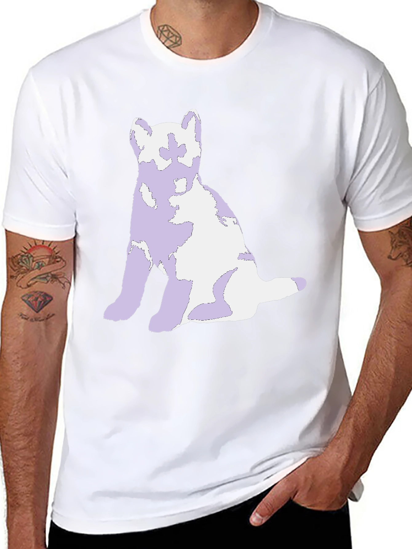 Dog Graphic Black T-Shirt