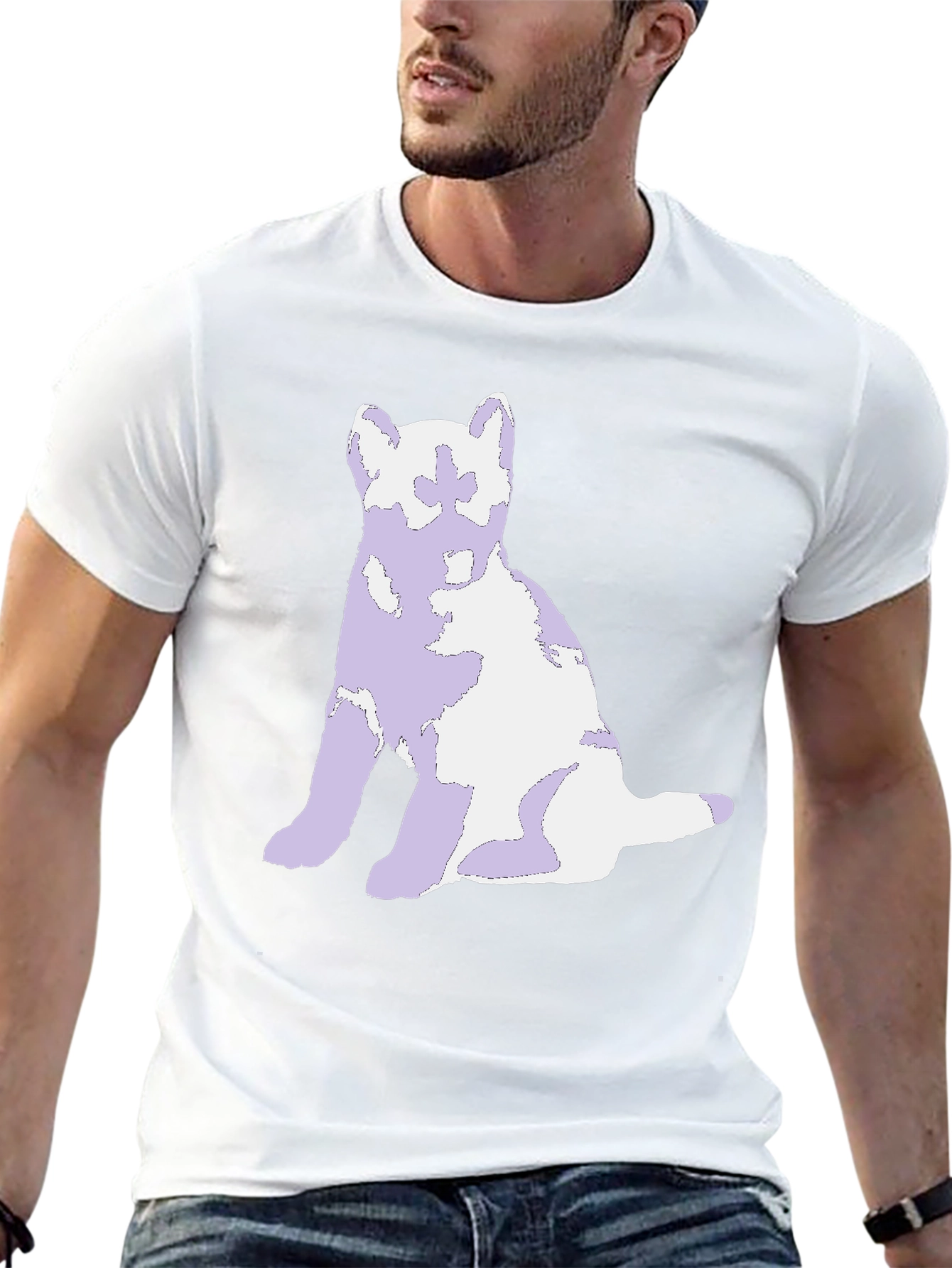 Dog Graphic Black T-Shirt