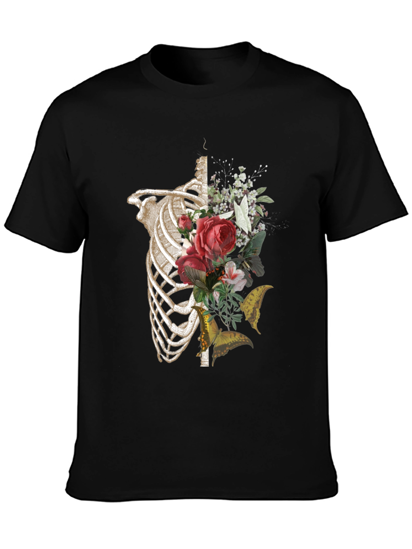 Floral Rib Cage Graphic Tee