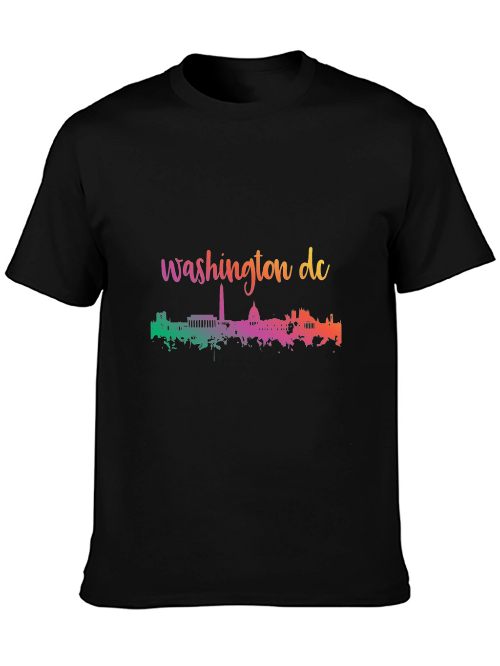 Washington DC Skyline Black T-Shirt
