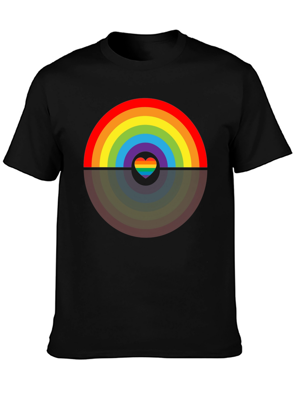 Rainbow Heart Graphic Tee - Pride Edition