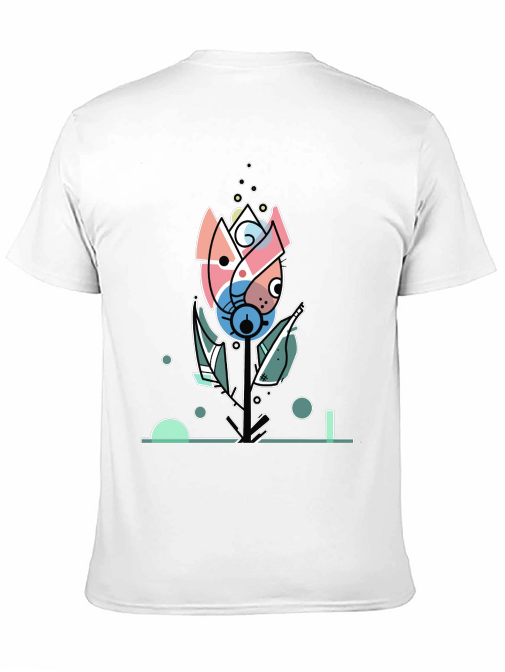 Abstract Floral Graphic Tee - Modern Art Shirt