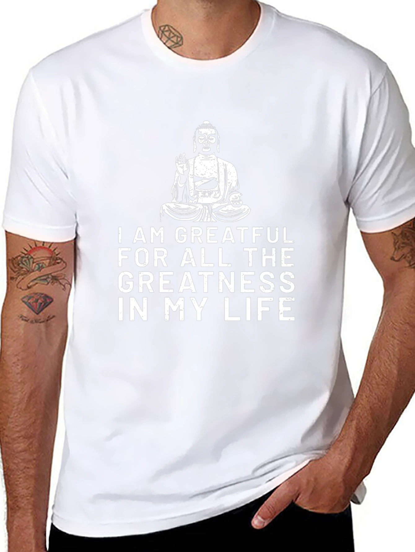 Grateful Buddha Graphic Tee - Black