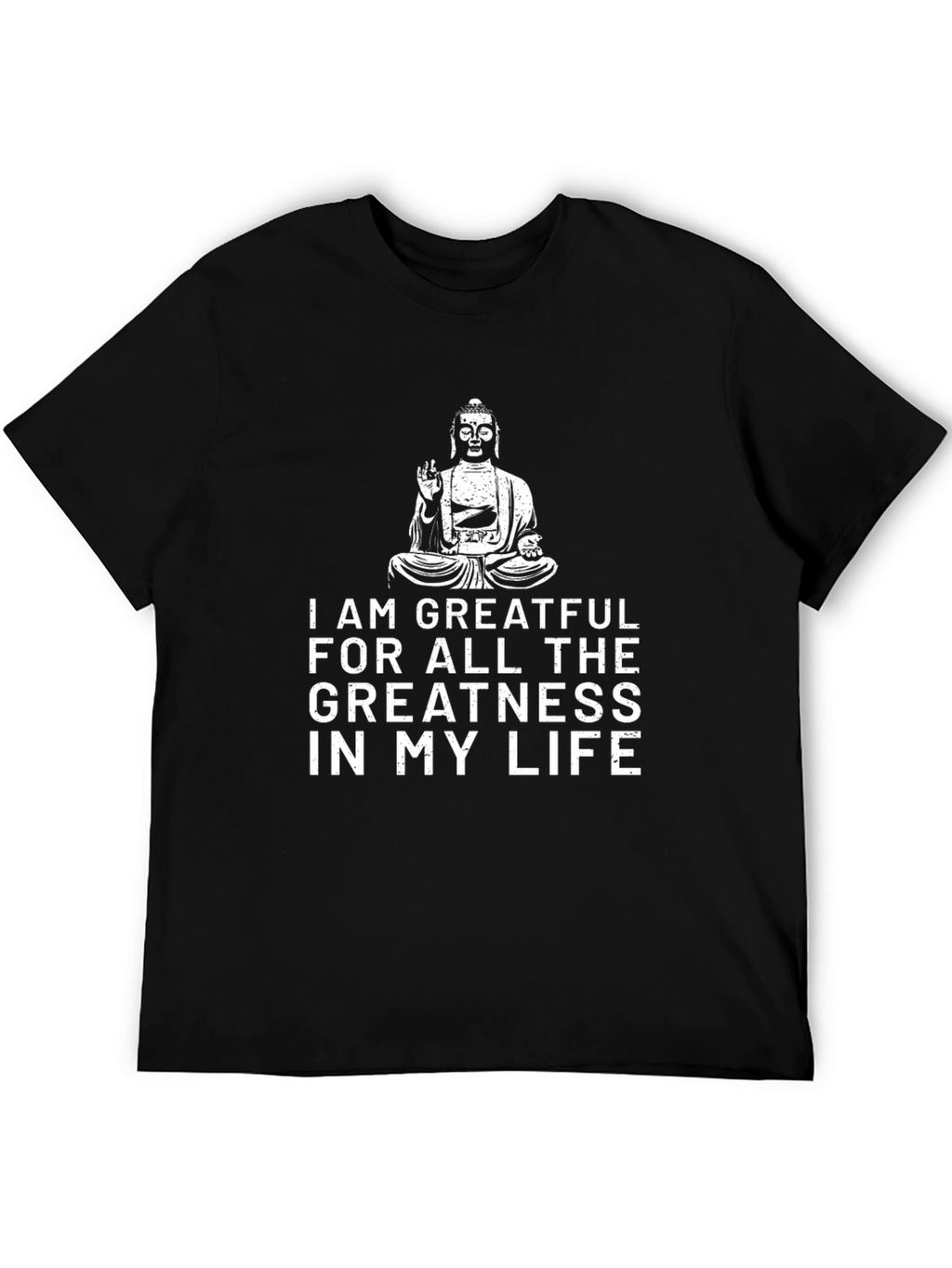 Grateful Buddha Graphic Tee - Black