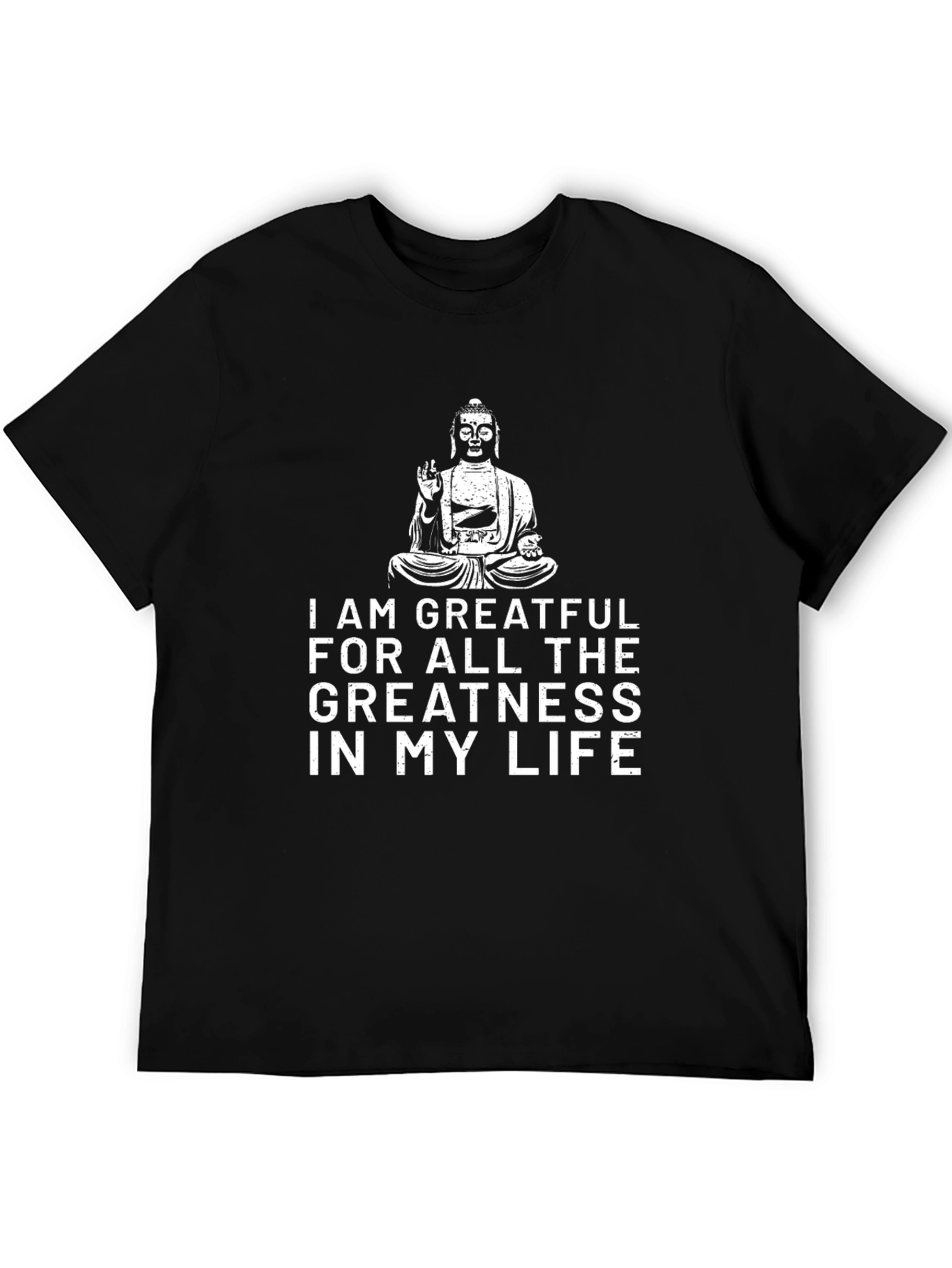 Grateful Buddha Graphic Tee - Black