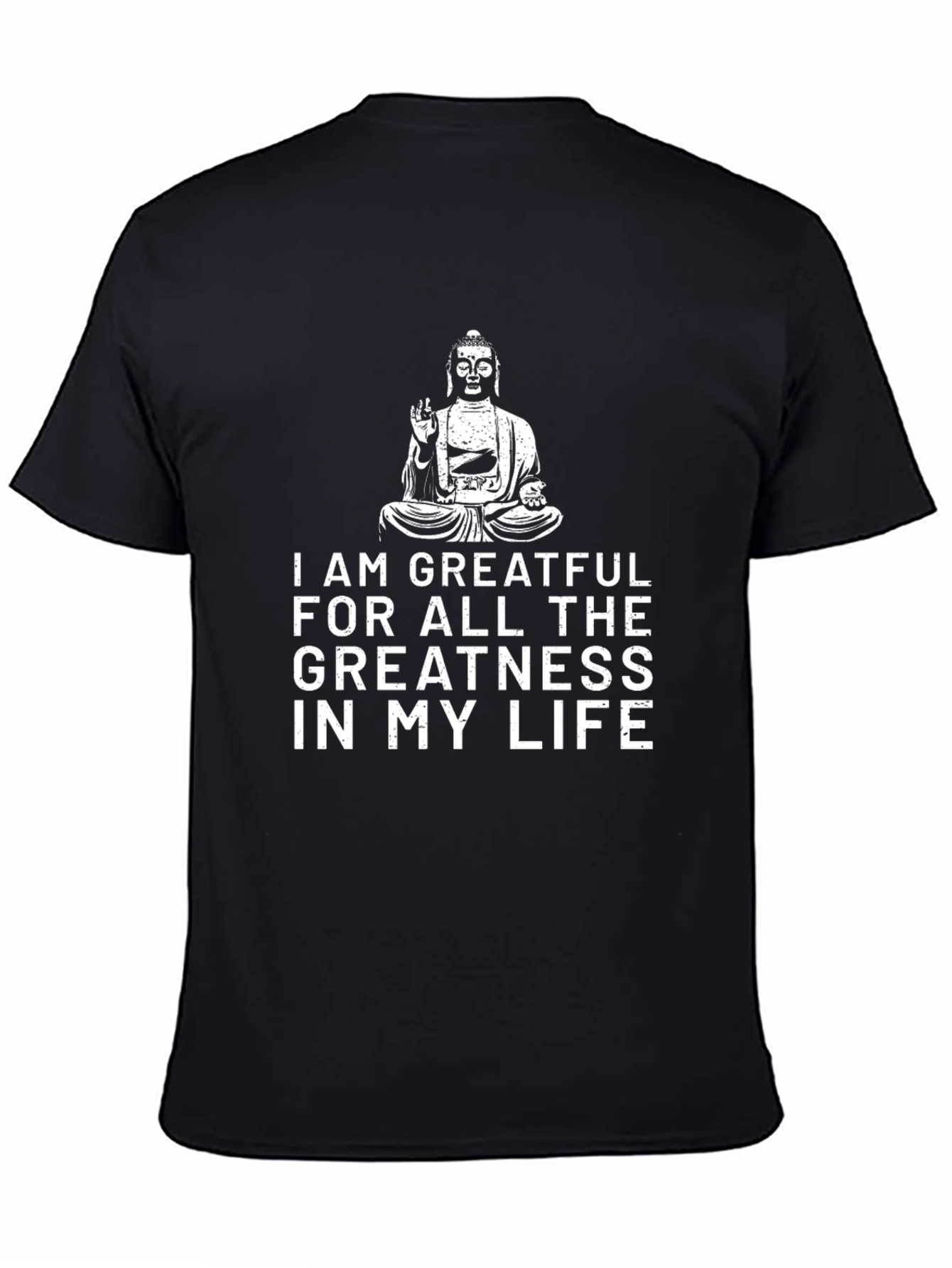 Grateful Buddha Graphic Tee - Black