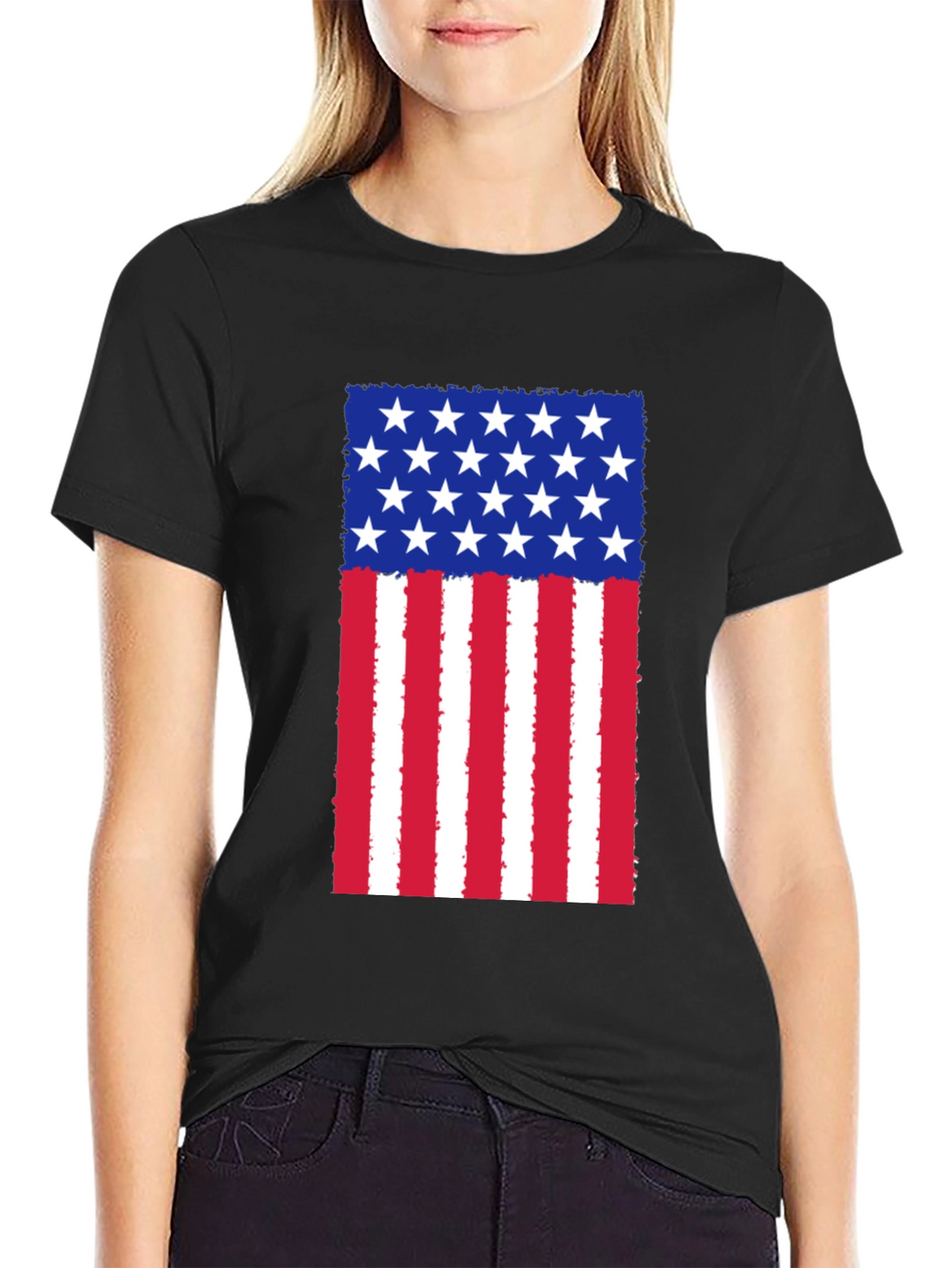 American Flag Graphic T-Shirt