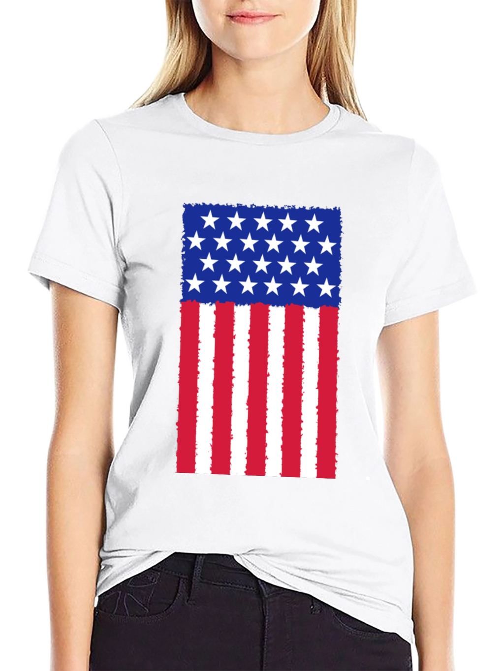 American Flag Graphic T-Shirt
