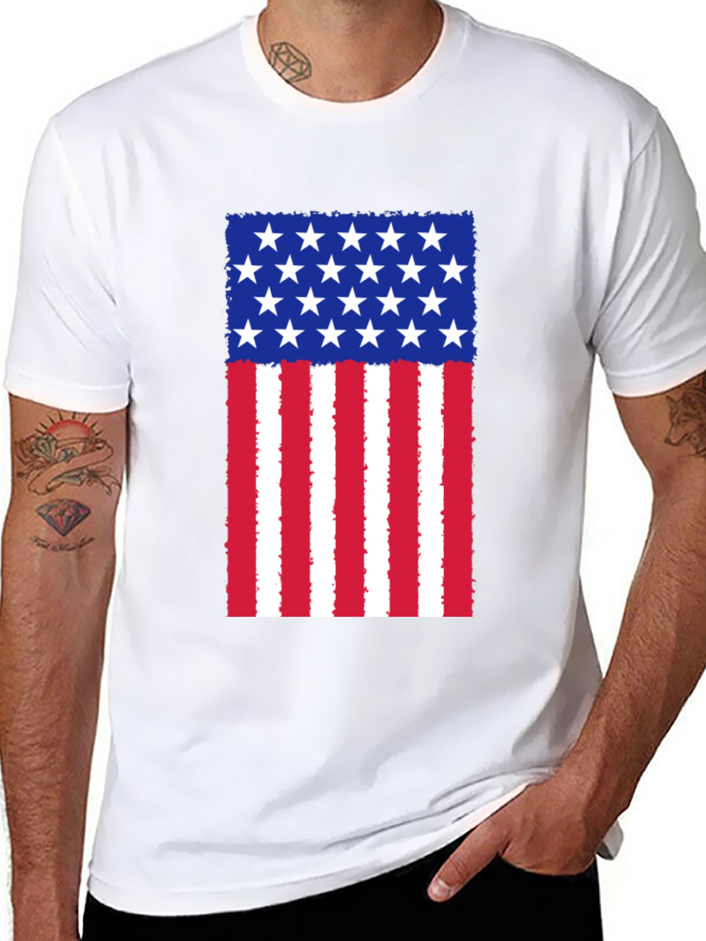 American Flag Graphic T-Shirt