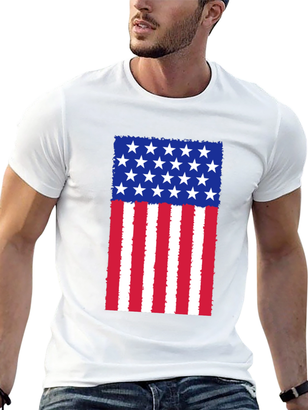 American Flag Graphic T-Shirt