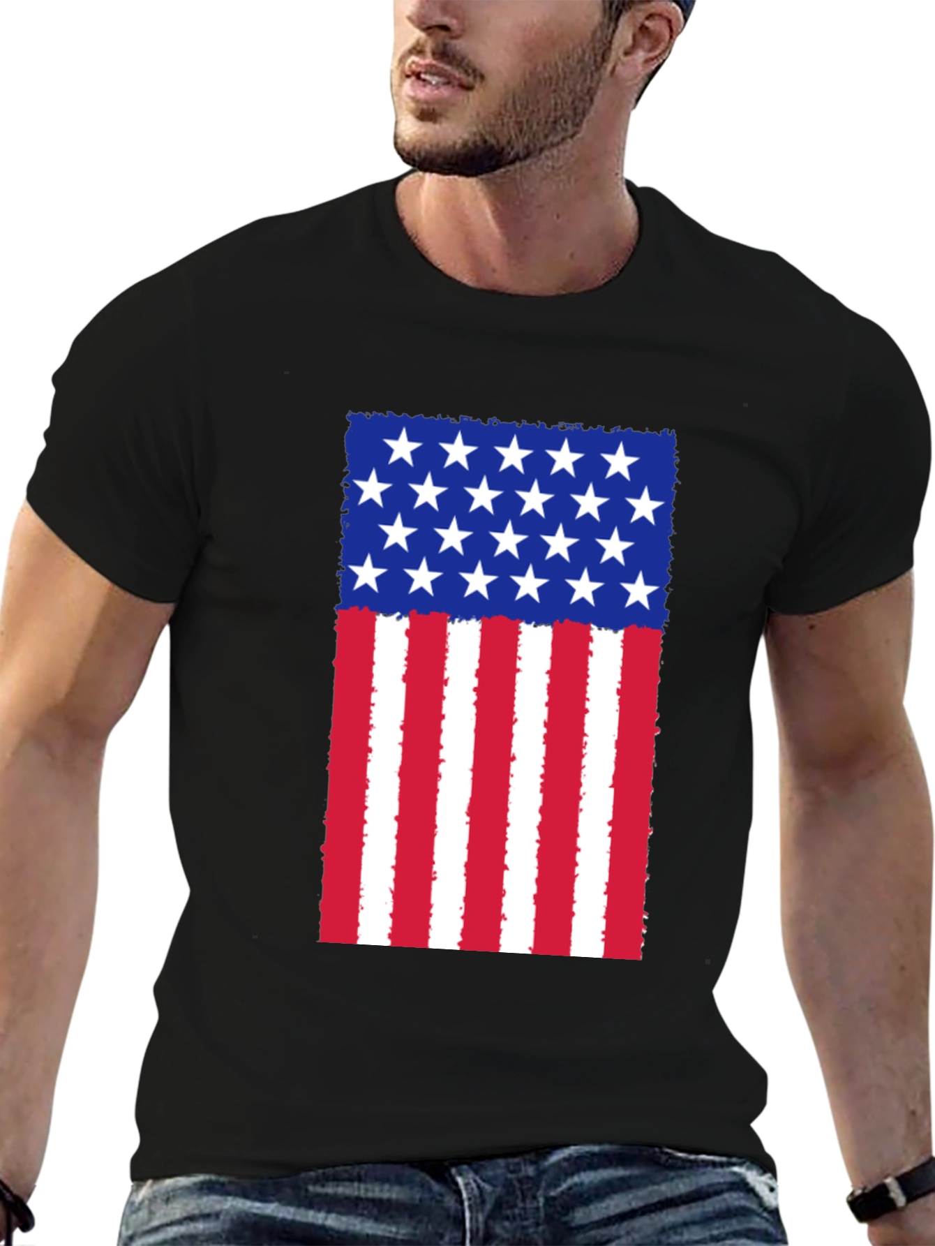 American Flag Graphic T-Shirt
