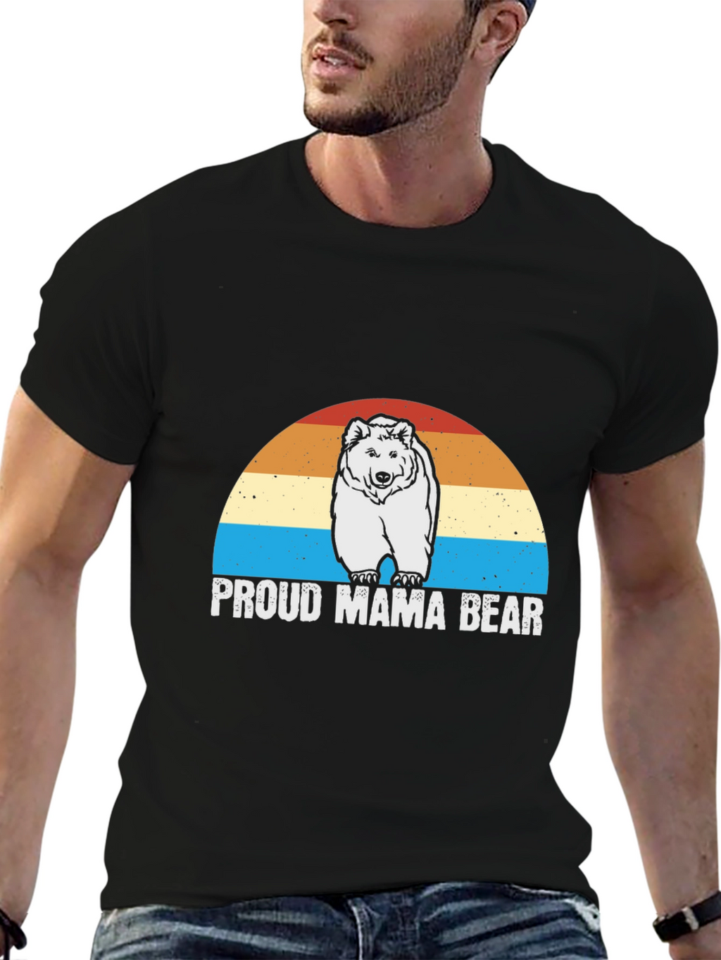 Proud Mama Bear Graphic T-Shirt