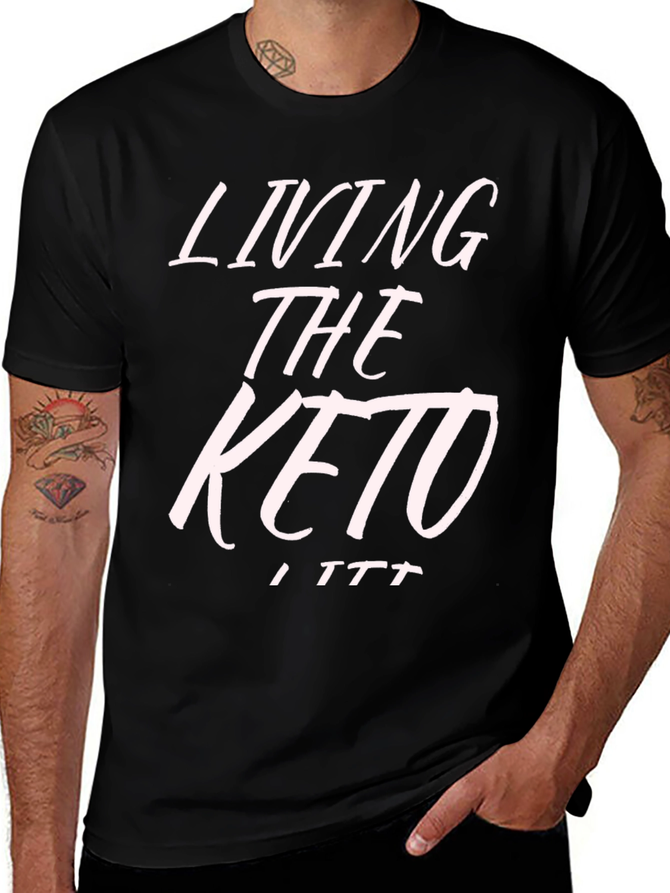 Living the Keto Lifestyle T-Shirt - Black