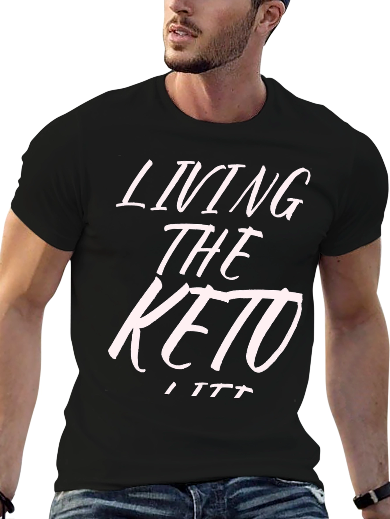 Living the Keto Lifestyle T-Shirt - Black