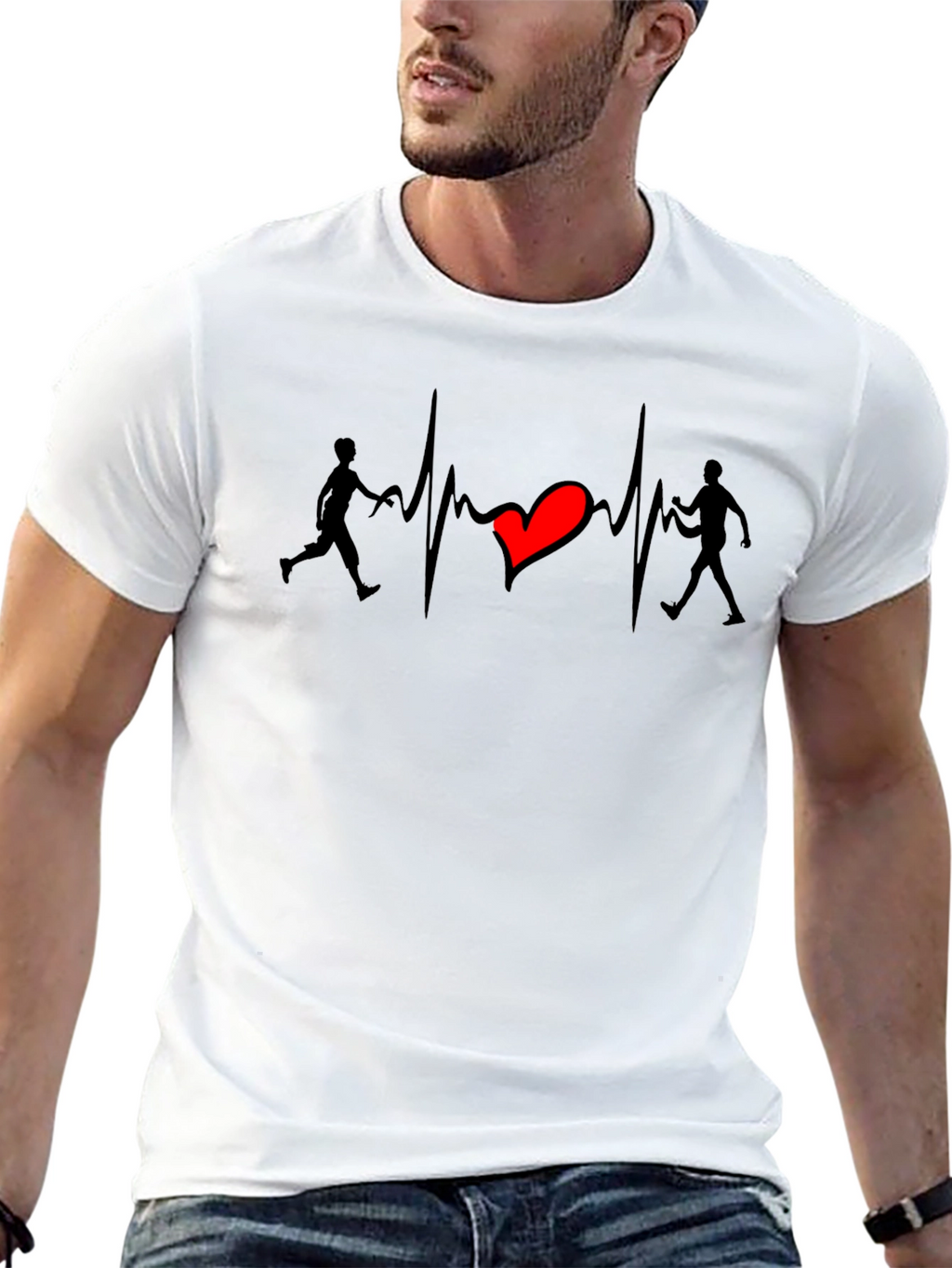 Heartbeat Runner T-Shirt - Love to Run!