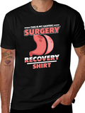 Gastric Surgery Recovery Shirt - Black Tee
