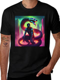 Neon Serpent Graphic T-Shirt