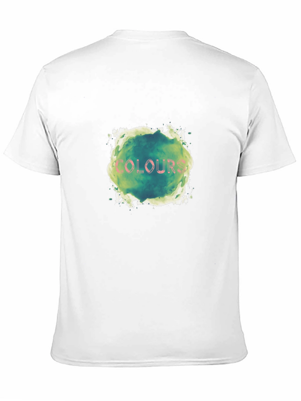 Mens Black T-Shirt - Colours Graphic