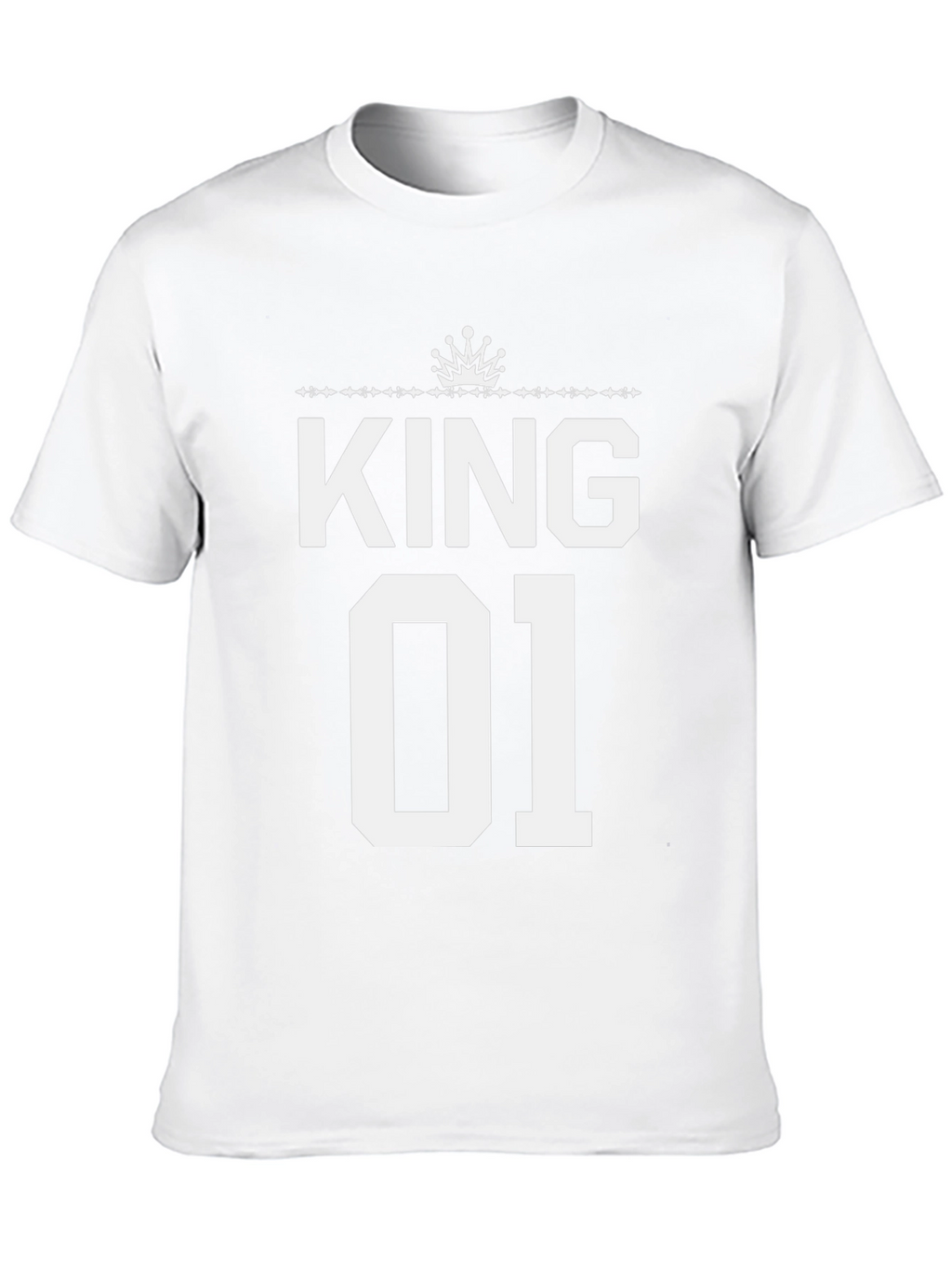 King 01 Black Crew Neck Graphic Tee