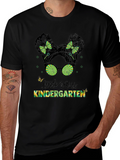 Little Miss Kindergarten Graphic Tee - Black