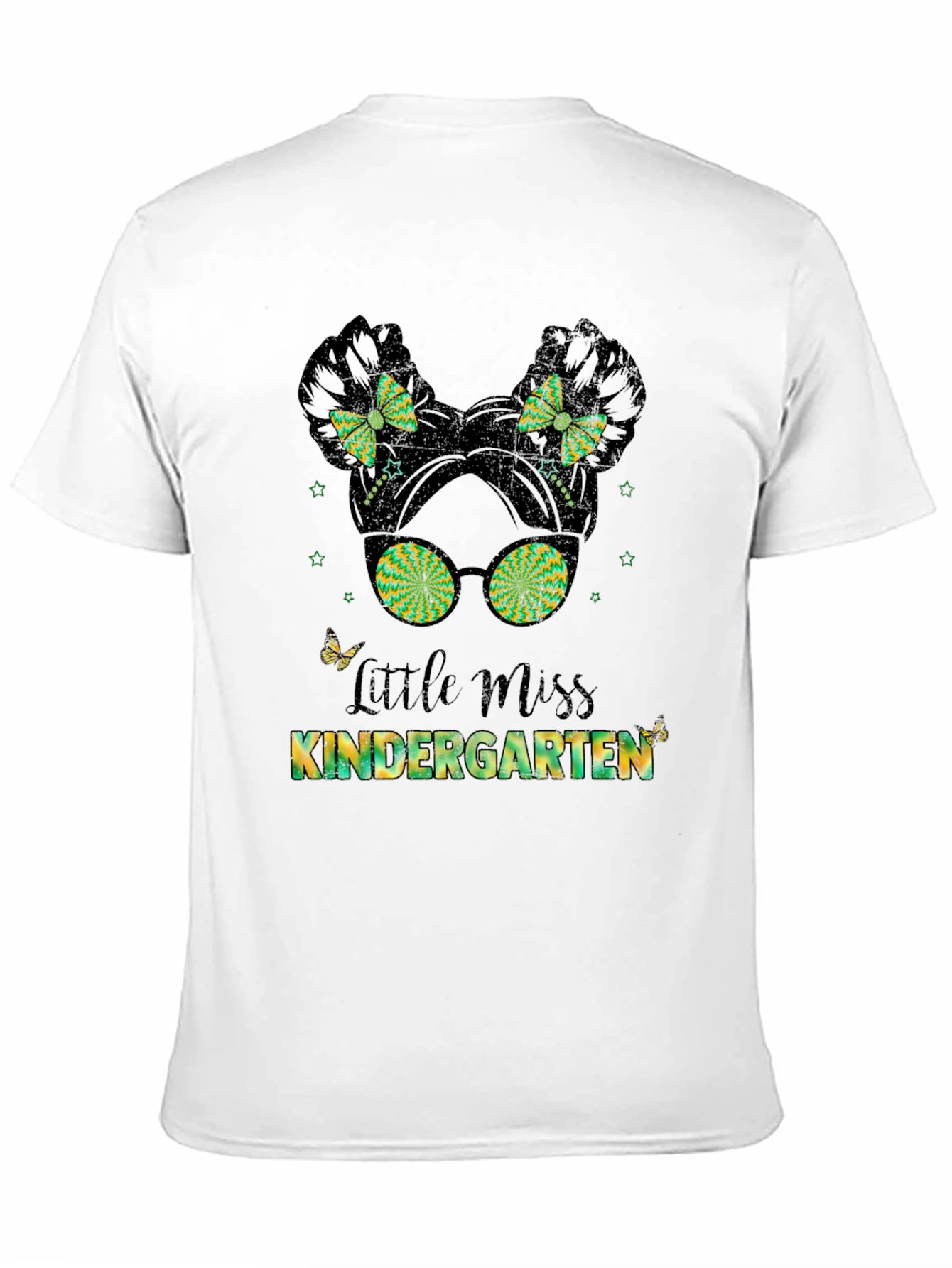 Little Miss Kindergarten Graphic Tee - Black