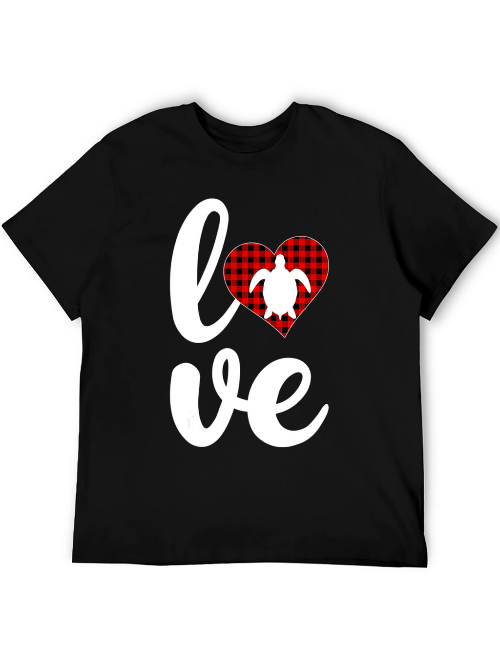 Love Turtle Black Graphic Tee