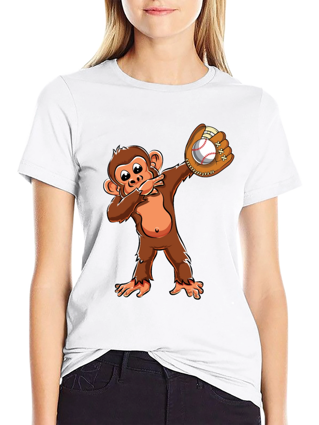 Monkey Baseball Dab T-Shirt