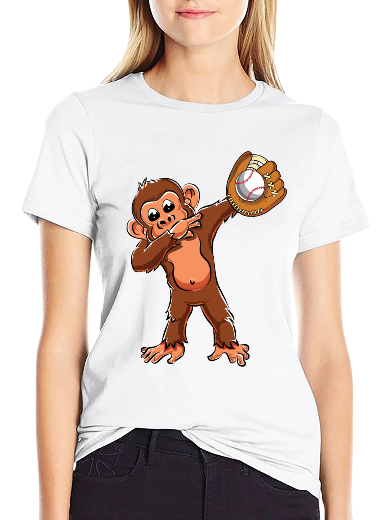 Monkey Baseball Dab T-Shirt