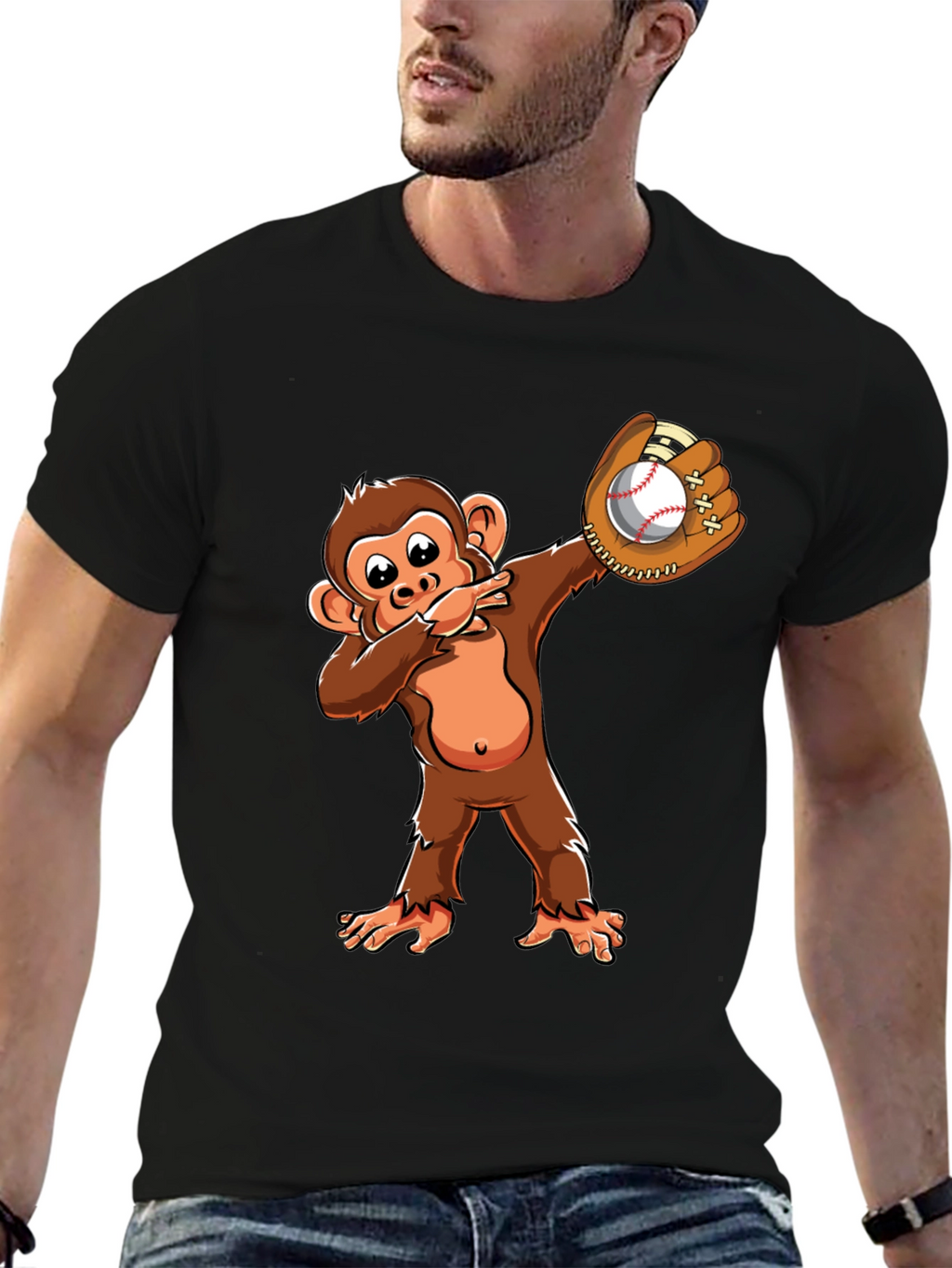 Monkey Baseball Dab T-Shirt