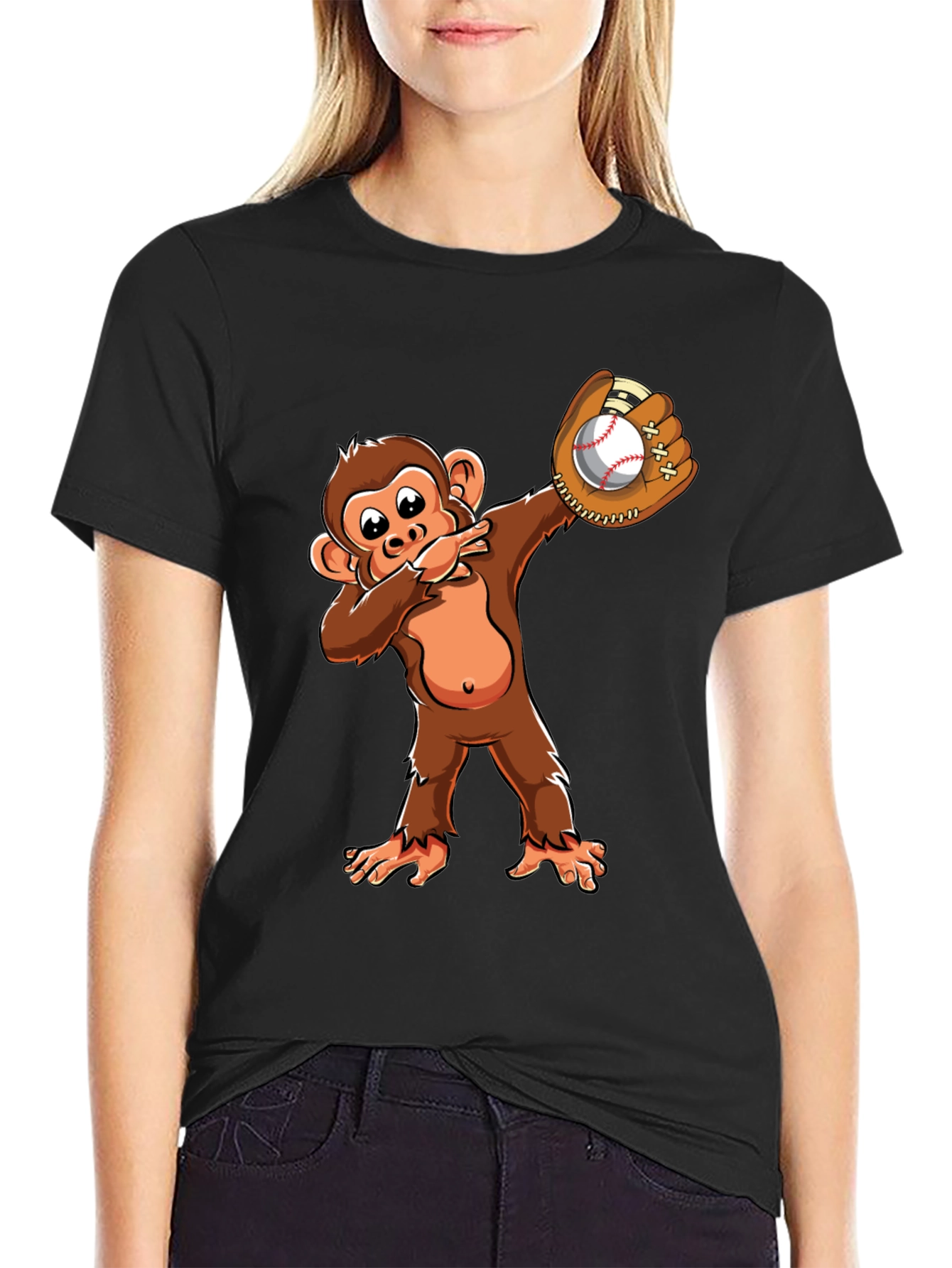 Monkey Baseball Dab T-Shirt
