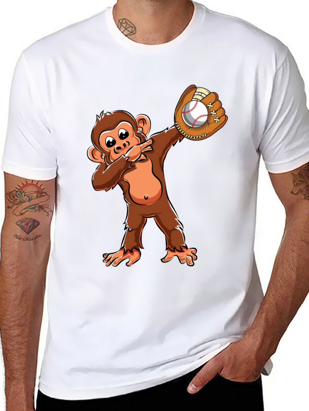 Monkey Baseball Dab T-Shirt