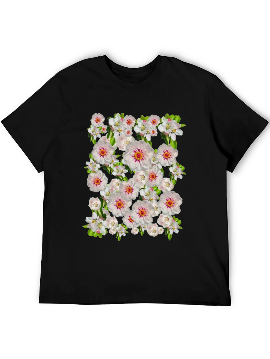 Floral Print Crew Neck T-Shirt