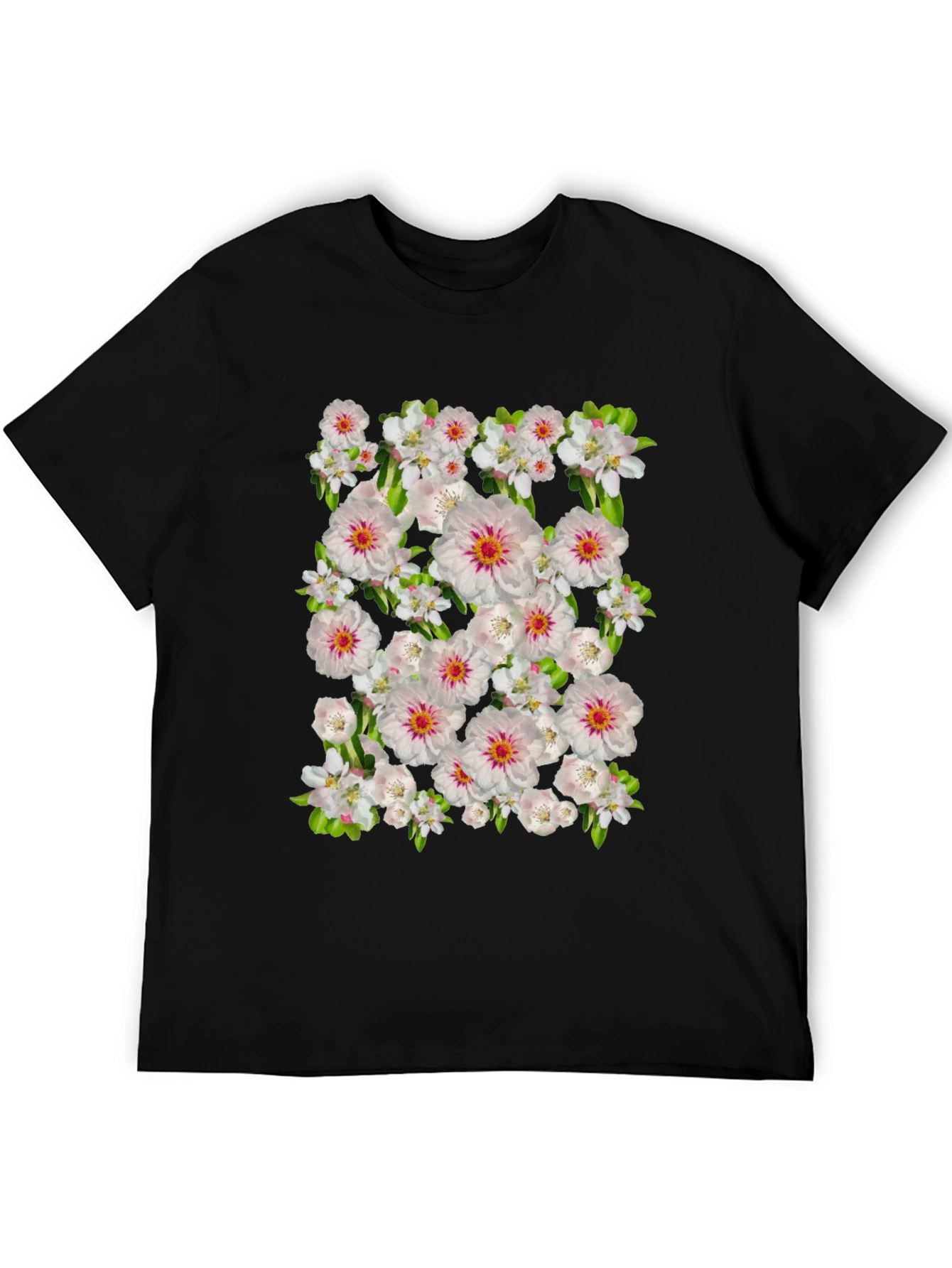 Floral Print Crew Neck T-Shirt
