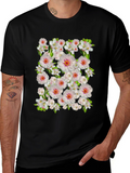 Floral Print Crew Neck T-Shirt
