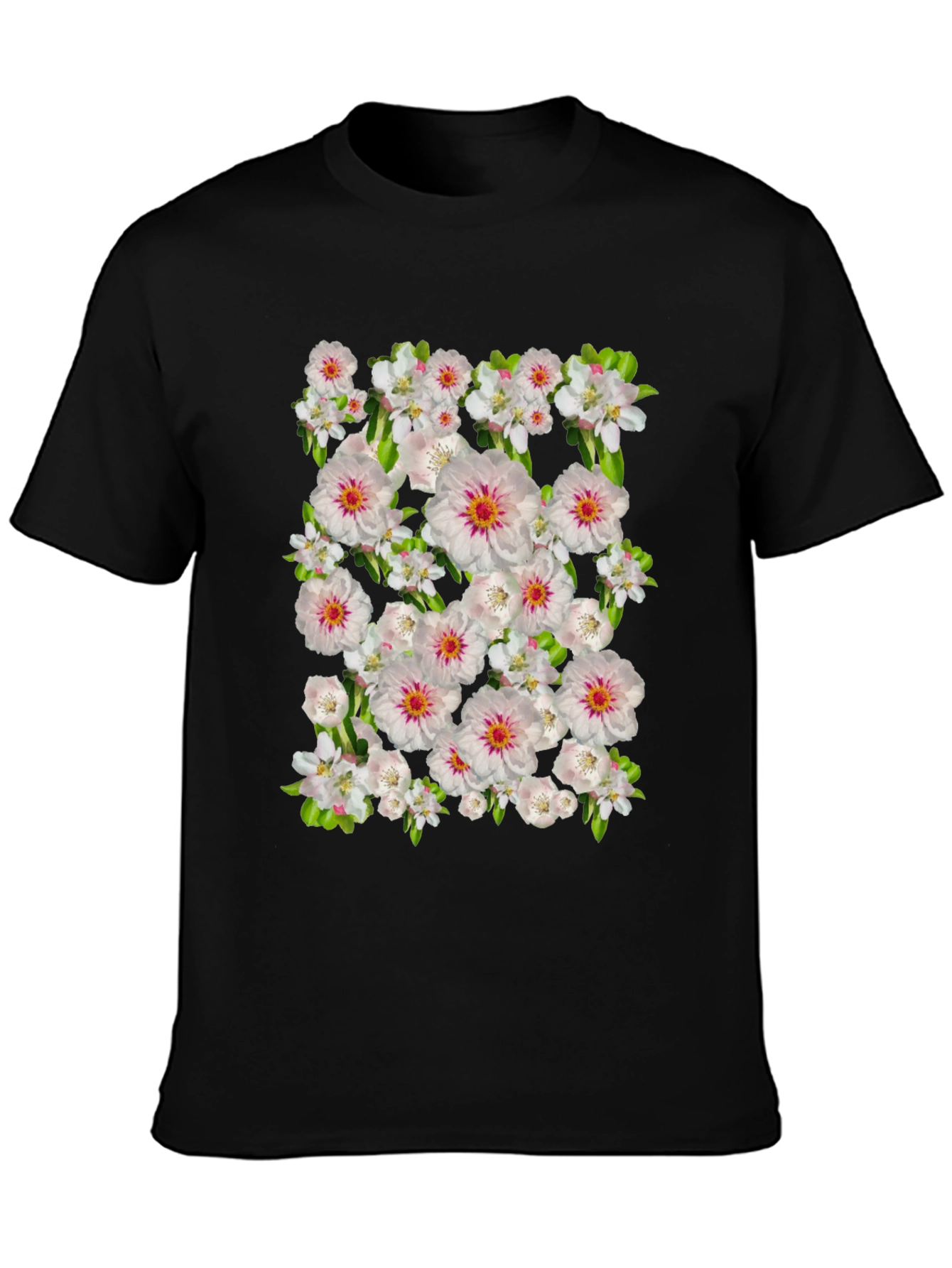 Floral Print Crew Neck T-Shirt