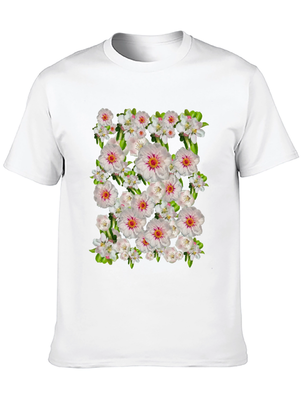 Floral Print Crew Neck T-Shirt