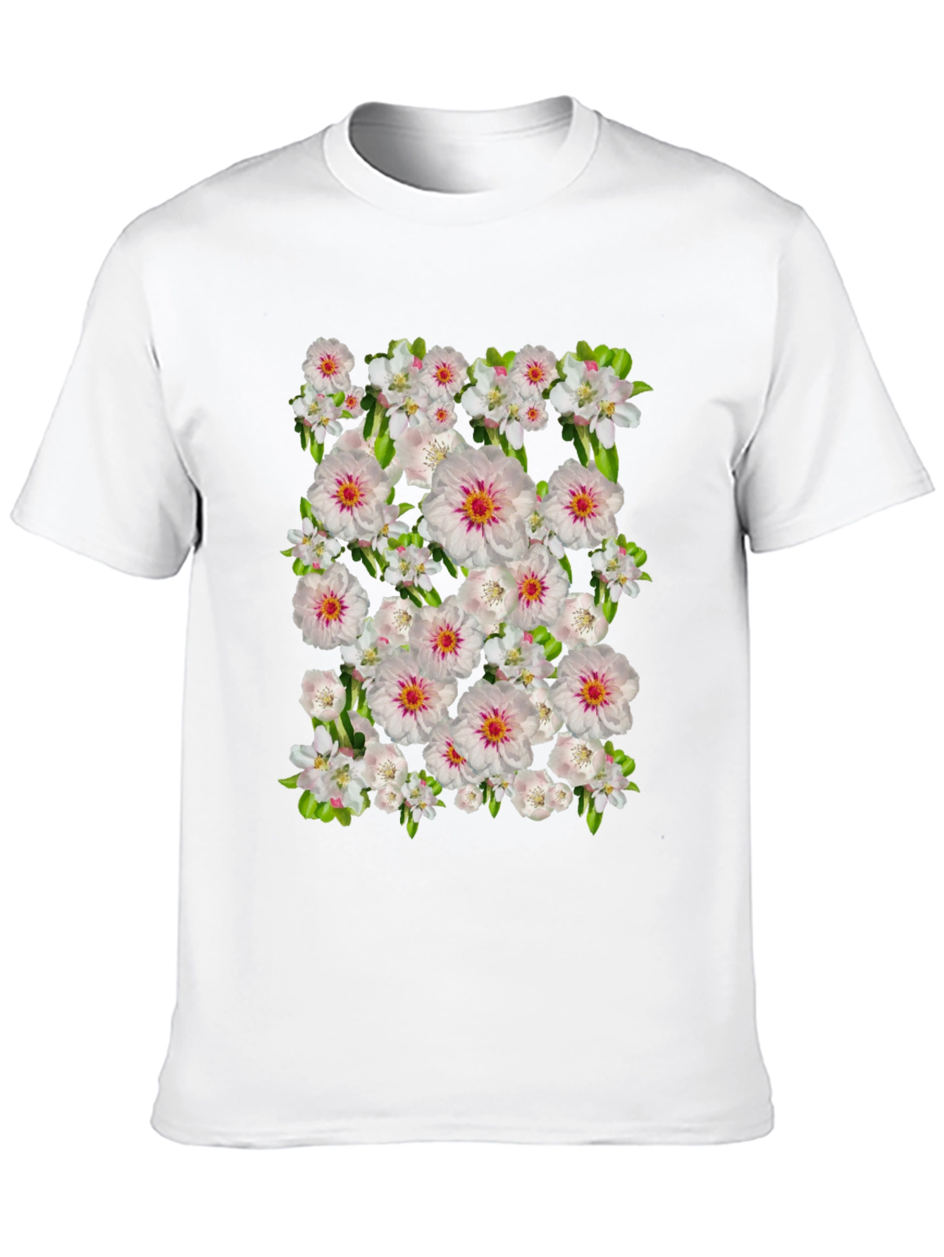 Floral Print Crew Neck T-Shirt