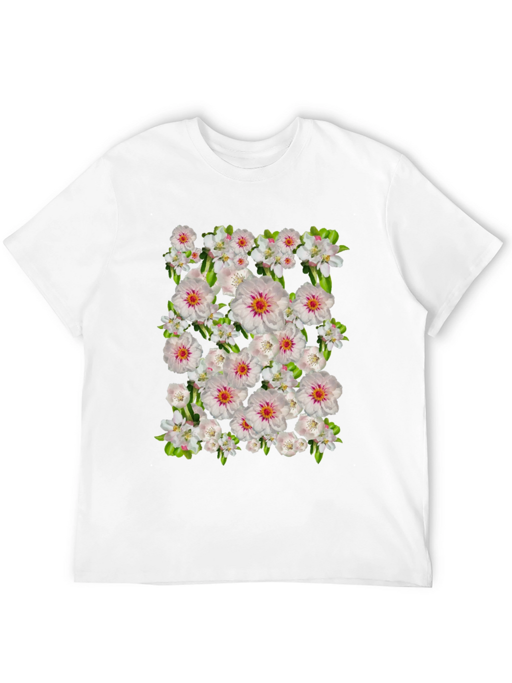 Floral Print Crew Neck T-Shirt