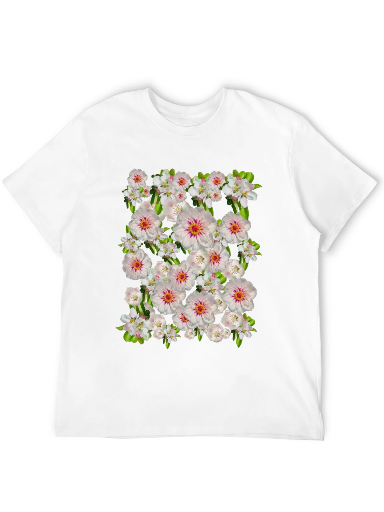 Floral Print Crew Neck T-Shirt