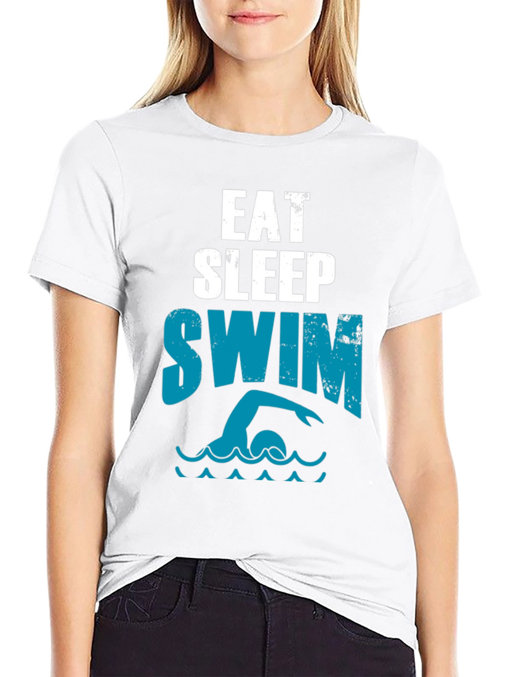Eat Sleep Swim T-Shirt - Swimmer Graphic Tee