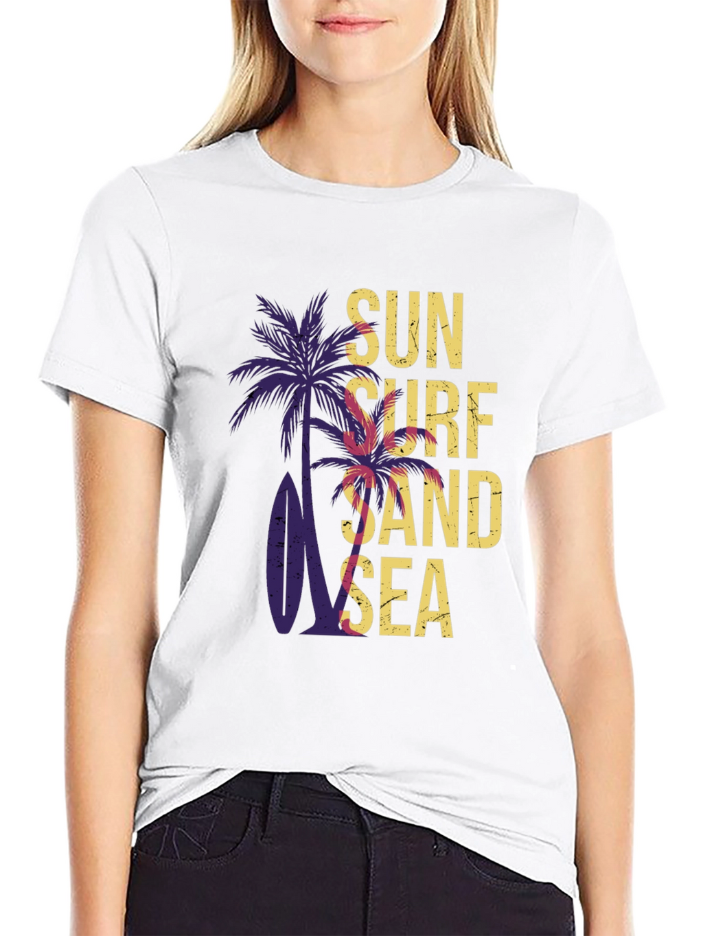 Sun Surf Sand Sea Graphic T-Shirt