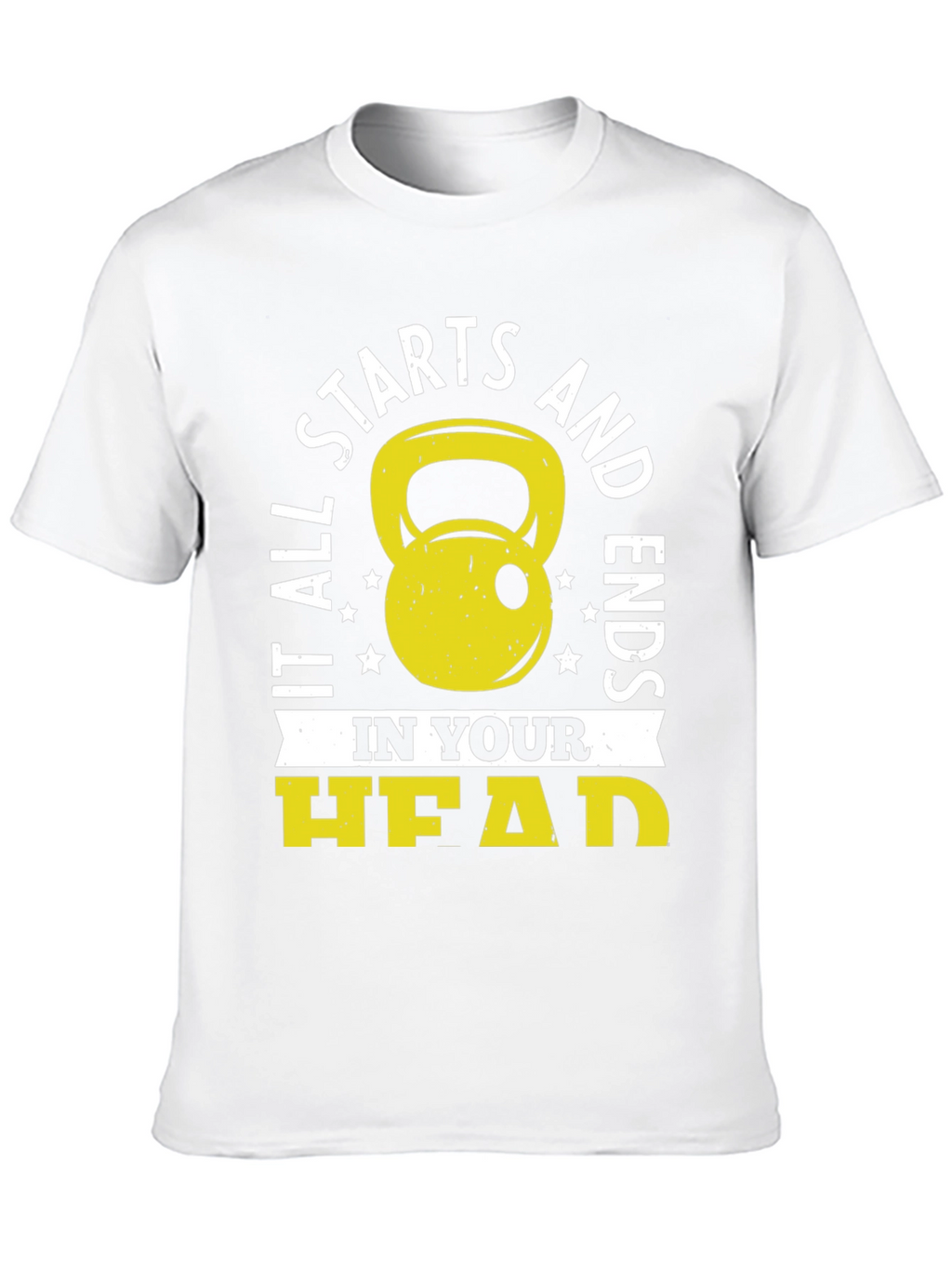 It Starts in Your Head Black Graphic T-Shirt